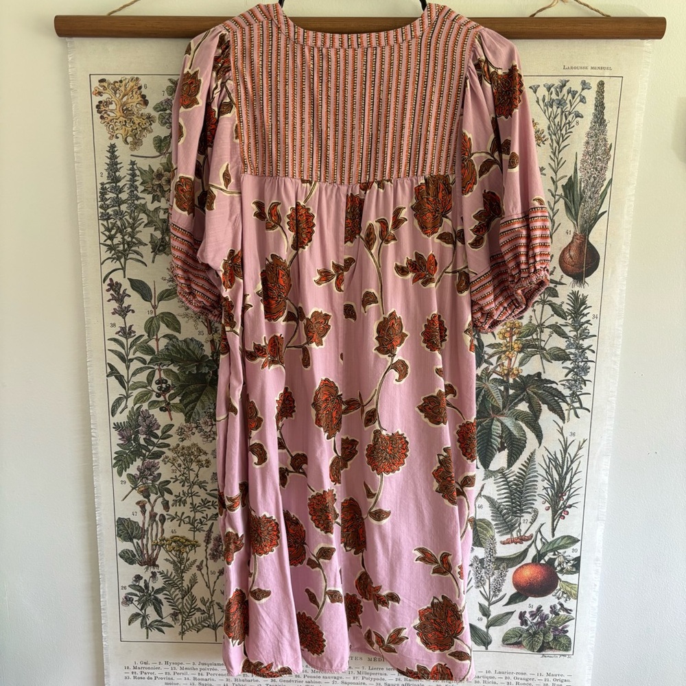 Knox Rose Pink and Orange Striped Dress Small - Picture 5 of 8